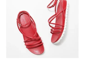 Marc Fisher Strappy Sport Sandals - Joylyn Red NEW size 5.5M - Picture 1 of 5