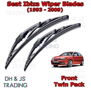(93-06) Seat Ibiza MK3 MK4 Front Wiper Blades Windscreen 21"19" Hook Type Wipers - Picture 1 of 1