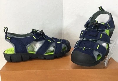 Jumping Bean Boys Sport Closed Toe Sandal Navy/Gray/Lime Toddler 10M - Image 1 of 4
