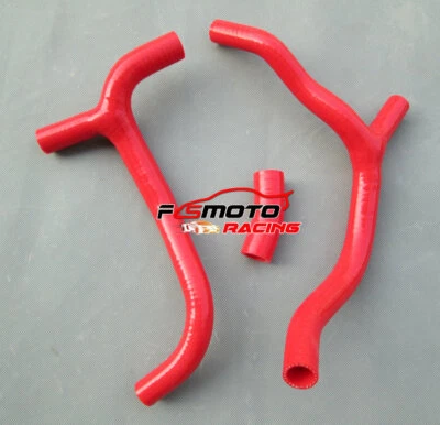适用于 2009 - 2012 年本田 CRF450R CRF450 2010 2011 硅胶散热器软管 Y 套件红色 — 第 1/4 张图片