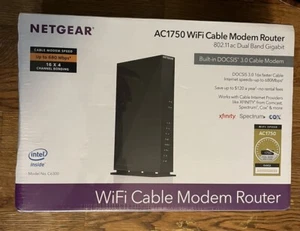 NETGEAR AC1750 Kabel WiFi Modem Router 802.11 ac Dual Band Gigabit *NOWY W PUDEŁKU* - Zdjęcie 1 z 4