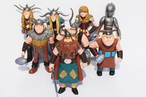 How To Train Your Dragon Night Fury Play Set 8pc Action Figures Large 4-1/2-5" - Picture 1 of 4