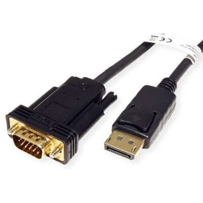 DisplayPort-VGA Cavo, Connettore DP - Connettore VGA, Nero, 1,5 m - Immagine 1 di 2