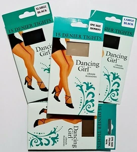 Tanzende Mädchen 15 Den Strumpfhose brandneu im Karton verschiedene Größen 100 % Nylon - Bild 1 von 8