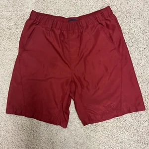 The North Face Men's Red Lined Running Shorts Back Pocket White Size Small - Picture 1 of 9