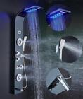 Ello&Allo Stainless Steel Shower Panel Tower System,Led Shower Head 6-Function