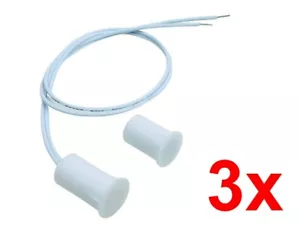 3x contatto magnetico interruttore magnetico reed porta contatto finestra rilevatore di apertura sottoput - Foto 1 di 6