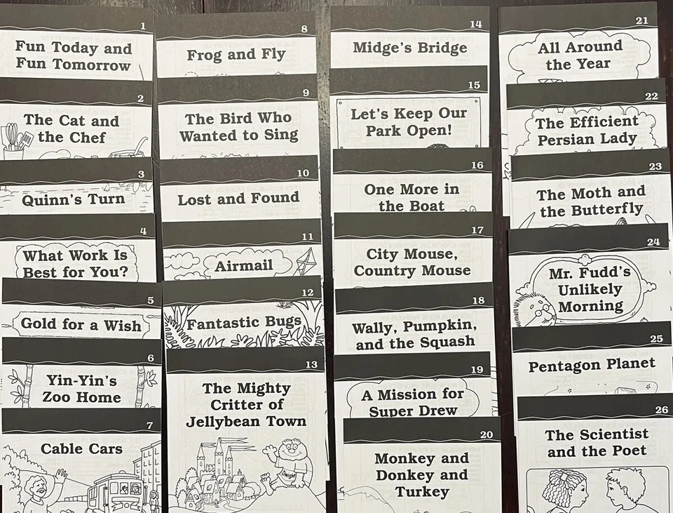 Saxon phonics and spelling grade 2, complete readers set 1-26, (2003) Brand New