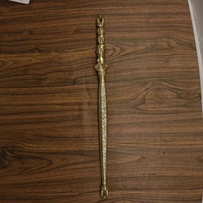 Calavera de latón cabeza de Buda Dorje Vajra Phurpa amuleto ayuntamiento casa de pueblo Foto 1 de 4