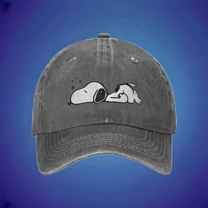 Peanuts Snoopy inspiriert Baseball Trucker verstellbar Snapback grau Cap neu  - Bild 1 von 2