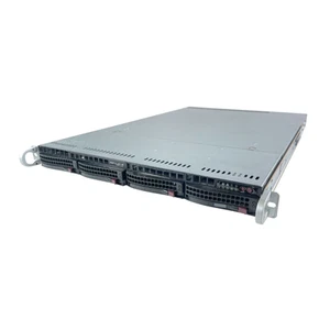 Supermicro CSE-815 1U Châssis Serveur 300W Alimentation 4x3,5" Baies SAS-815-TQ Oreilles Caddys - Photo 1/8