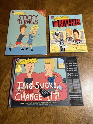 Книга наклеек Beavis and Butthead Sticky Things 1012 — новая и полная — 1997 MTV - Изображение 1 из 4