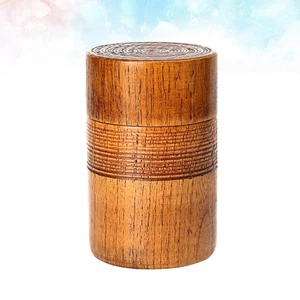 Chinese Sealed Tea Storage Tank Loose Container Airtight Wood Sealing Can Mini - Bild 1 von 12