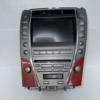 07 08 09 Lexus es350 Radio Tape Climate GPS Info LCD Dash Display 86430-33012 - Image 1 of 4