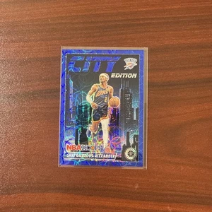 2023-24 Panini Hoops Premium Stock Shai Gilgeous-Alexander Blue City Edition /25 - Picture 1 of 3