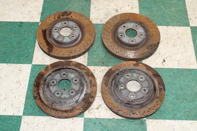 05-13 Corvette Front Rear Left LH Right RH Brake Rotors Set 4x OEM Factory WTY Foto 1 de 4