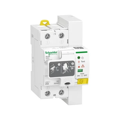 Schneider Salvavita riarmo automatico differenziale 2p 25A 30mA - A9CR2225 - Image 1 of 3