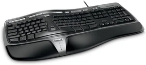 Microsoft Natural Ergonomic 4000 (B2M-00012) Wired Keyboard - Picture 1 of 3