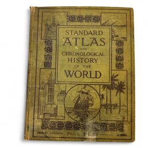 Standardatlas und Chronologische Geschichte der Welt Antik Buch 1912 - Bild 1 von 8