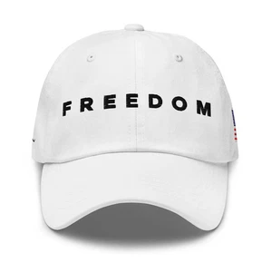 Sombrero Libertad Charlie Kirk Firma Bordado Bandera EE. UU. Gorra Ajustable Bajo Pro - Imagen 1 de 7