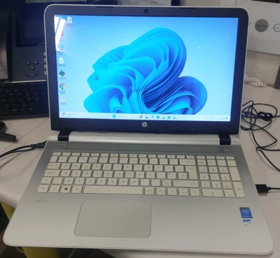 HP Pavilion 15-AB269SA Laptop 15.6" White I3 5th Gen 8GB RAM 1TB HDD - Image 1 of 4