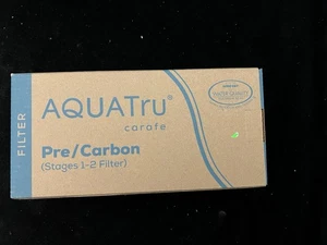 AQUA TRU Carafe AT100 2-Stage Pre/Carbon Filter Reduces Sand Silt Sediment New! - Picture 1 of 2