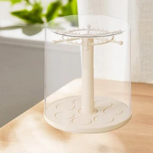 Figure Clear Display Case 360° Rotatable Display Stand for Mini Toys Charms - Picture 1 of 6