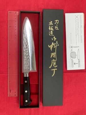 Takamura Hamono Gyuto Japanese Kitchen Knife V10 Hammered Mark 180mm New - Image 1 of 4