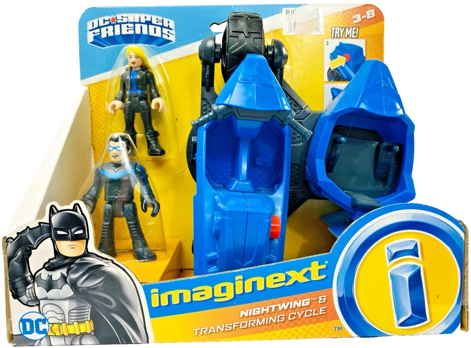 Imaginext DC Super Friends Nightwing Transforming Cycle Fisher Blackcanary
