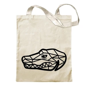 Sac À Dos Polygon En Tissu Avec Longs Poignées Krokodil Alligator - Picture 1 of 91