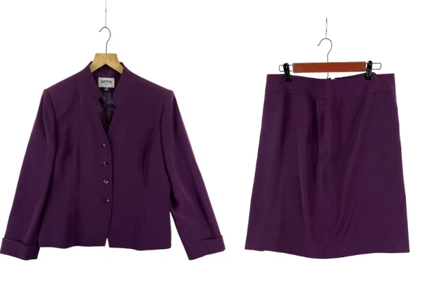 Kasper Petite Skirt Suit Set Women's Purple 14P Two Piece Blazer & Skirt Career - Image 1 of 4