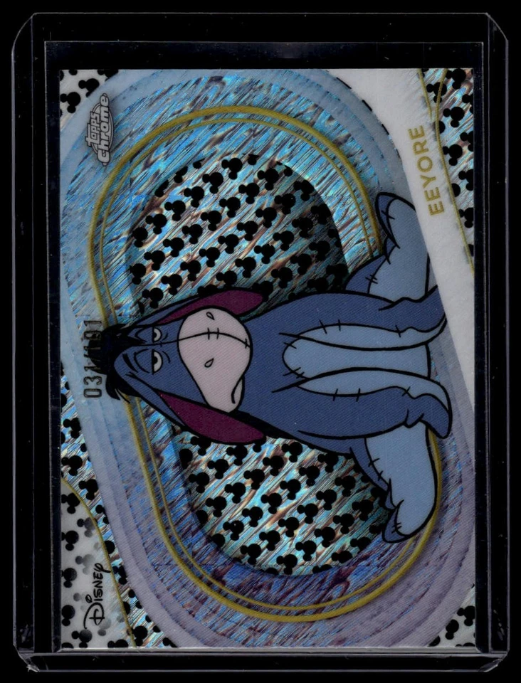 2025 Topps Chrome Disney #143 Eeyore Mickey Mouse Black & White Shimmer - Image 1 of 2