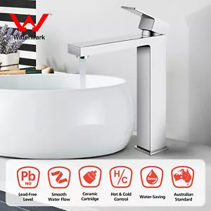 Chrome Bathroom Sink Tall Flick Basin Mixer Tap Vanity Counter Top Faucet WELS - Picture 1 of 8