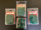 Green Plastic Premium Christmas Ornament Hooks Lot of 4 - NEW