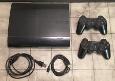 Sony PlayStation 3 PS3 250GB Console - 2 Controllers And Cables - Works Great!