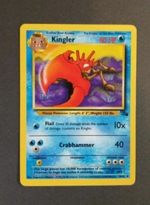 Pokemon TGC -- Fossil Set -- Kingler -- 38/62 -- Near Mint- - Bild 1 von 2