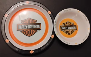 Harley Davidson Cycles Kids Preferred 2012 juego de platos y cuencos de plástico Lil' Biker - Imagen 1 de 8