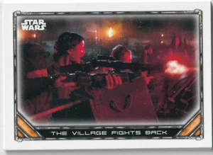 Carta Topps Star Wars The Mandalorian Trading Cards n. 36 Village fights back - Foto 1 di 2