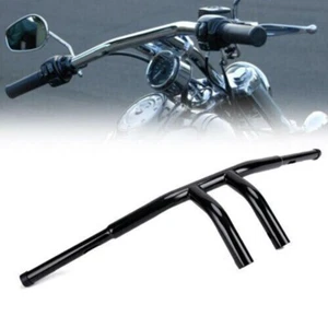 7.8" Rise T-Bars HandleBars Front Pullback Drag Fits For Harley Dyna Wide Glide - Picture 1 of 9