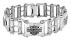 Harley Davidson ® Men's Stainless Motorcycle Bike Chain Bracelet 54 / HSB0207
