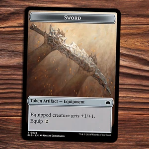Sword Token - Near Mint - Bloomburrow - Magic the Gathering - Picture 1 of 1