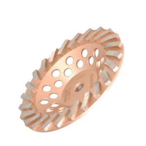 Muelas abrasivas 7 pulgadas de diámetro 24 segmentos turbo diamante eje 5/8"-11 - Imagen 1 de 8