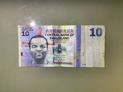 eSwatini Swaziland 10 Emalangeni 2010 Circulated - Image 1 of 2