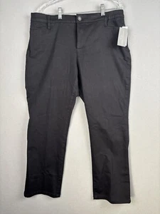 CJ Banks Women’s Pants 14WP Black Petite Signature Slimming Classic Tapered 3518 - Picture 1 of 14