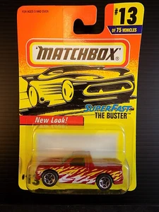 Matchbox Super Fast The Buster Red Pick Up Truck Mattel 1:64 Scale Diecast mb859 - Picture 1 of 3
