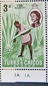 TURKS AND CAICOS ISLANDS 1967 SG277 3d. SISAL INDUSTRY - MNH - Picture 1 of 1