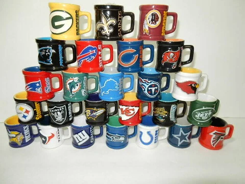 NFL MUG SHOT  2"  TALL  MUG Cover