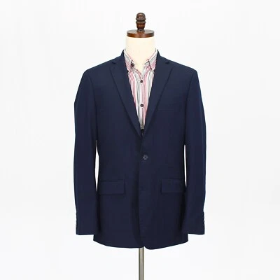 Abrigo Blazer Chaqueta APT 9 42L Azul Marino Deportivo Sólido 2B Poliéster Foto 1 de 4