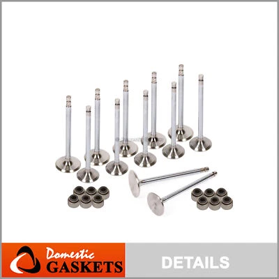 Fits 89-97 Nissan 240SX Pickup Stanza D21 2.4L Intake Exhaust Valves Seals KA24E - Image 1 of 4