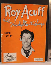 Roy Acuff and His Smoky Mountain Songs 1943 Acuff-Rose Śpiewnik vintage